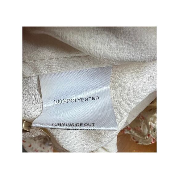 Sabo Skirt Cream Floral Crop Top Sz. M - Picture 4 of 5